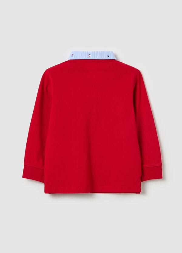 Ovs Polo Maniche Lunghe Con Dettagli A Righe