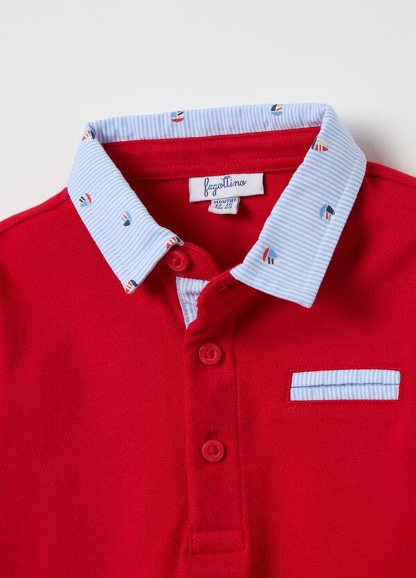 Ovs Polo Maniche Lunghe Con Dettagli A Righe
