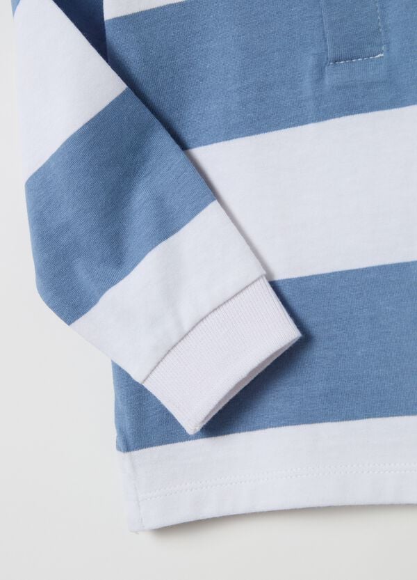 Ovs Polo Maniche Lunghe In Cotone A Righe