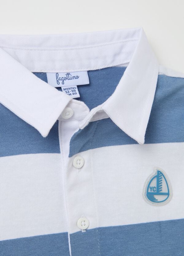Ovs Polo Maniche Lunghe In Cotone A Righe