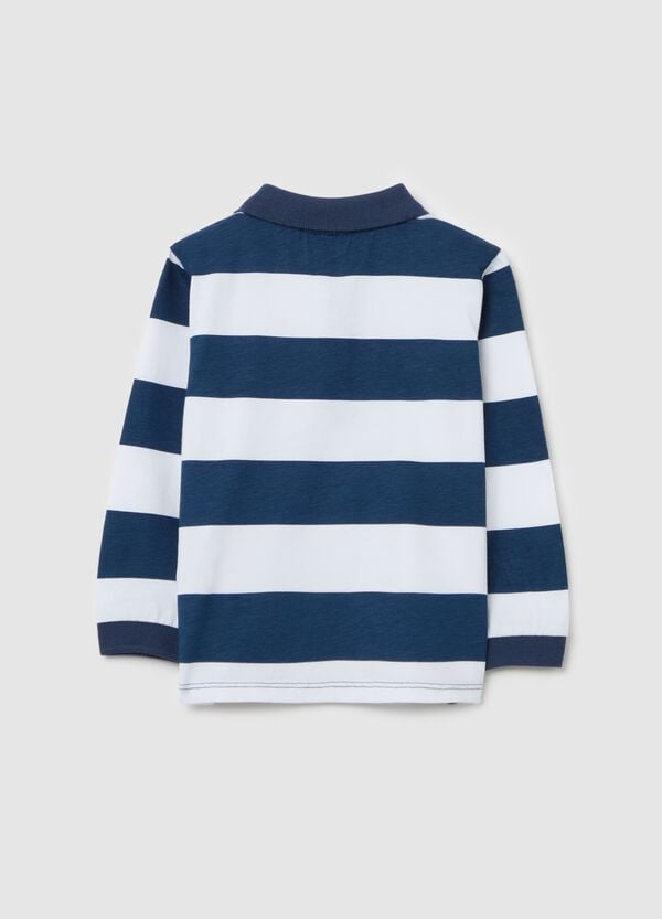 Ovs Polo Maniche Lunghe In Cotone A Righe