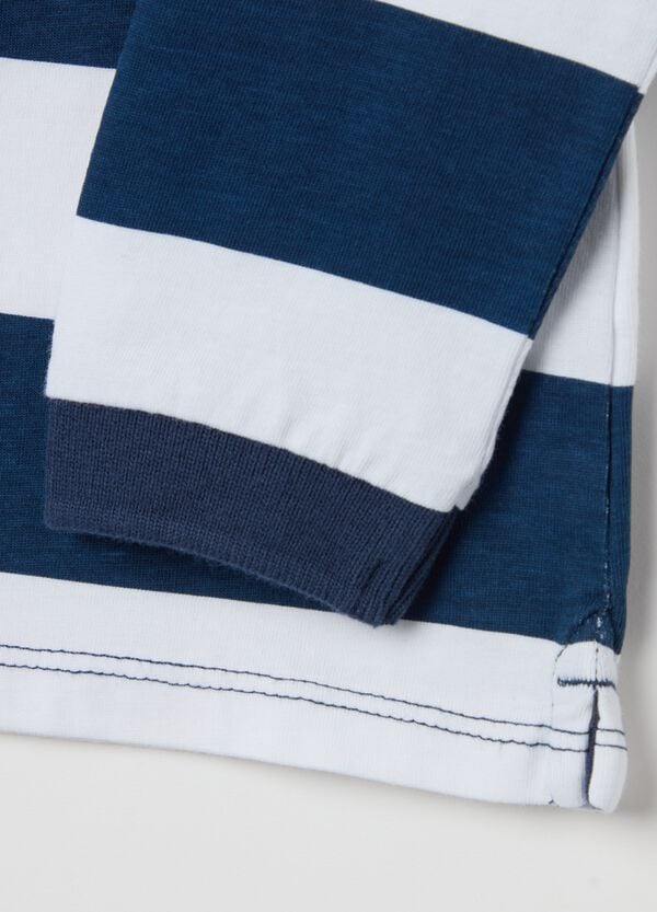 Ovs Polo Maniche Lunghe In Cotone A Righe
