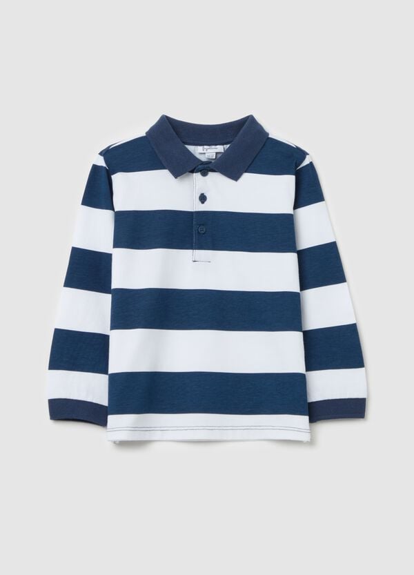 Ovs Polo maniche lunghe in cotone a righe