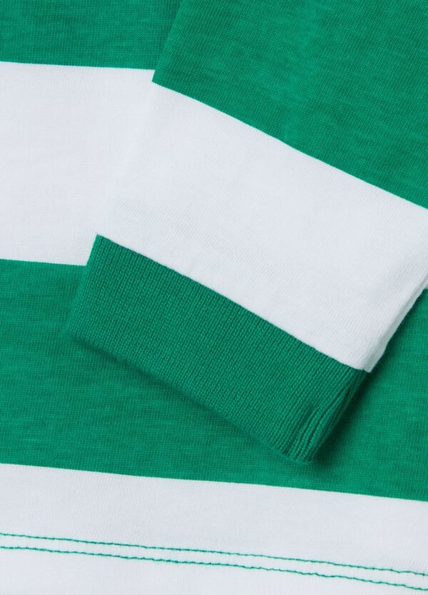 Ovs Polo Maniche Lunghe In Cotone A Righe