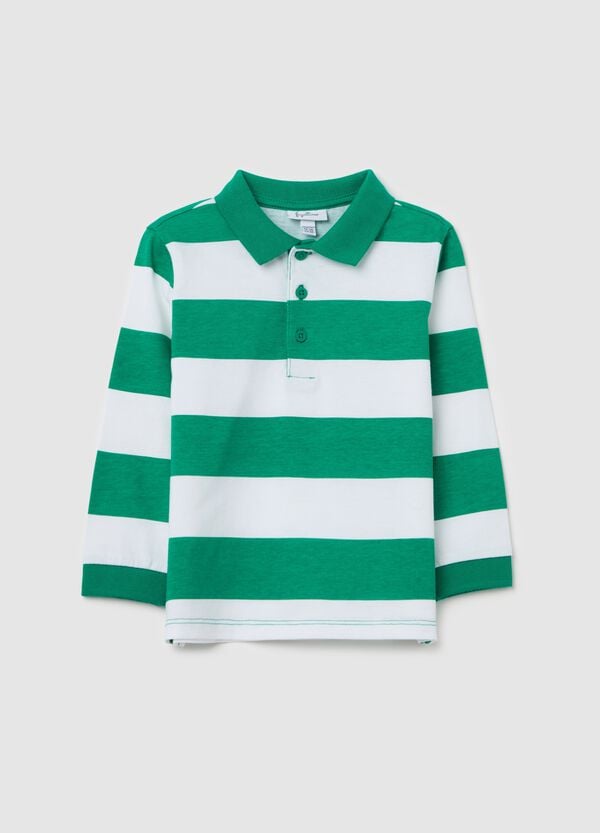Ovs Polo maniche lunghe in cotone a righe