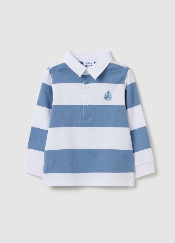 Ovs Polo maniche lunghe in cotone a righe