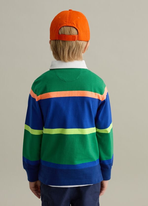 Ovs Polo Maniche Lunghe In Fantasia A Righe