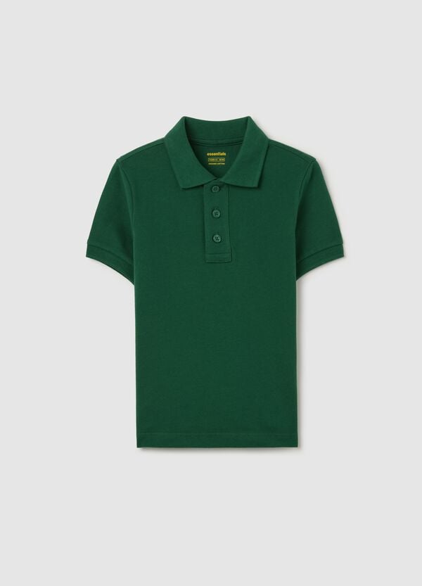 Ovs Polo verde Essential in cotone bio