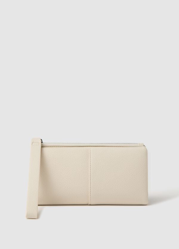 Ovs Portafoglio effetto martellato ecrù