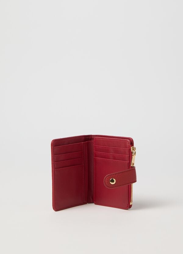 Ovs Portafoglio Rosso Effetto Martellato