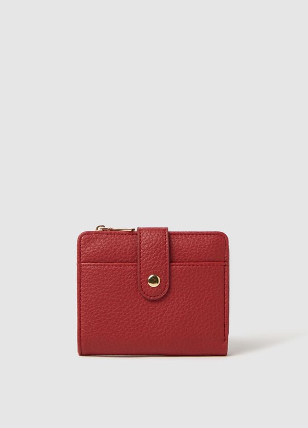 Ovs Portafoglio rosso effetto martellato