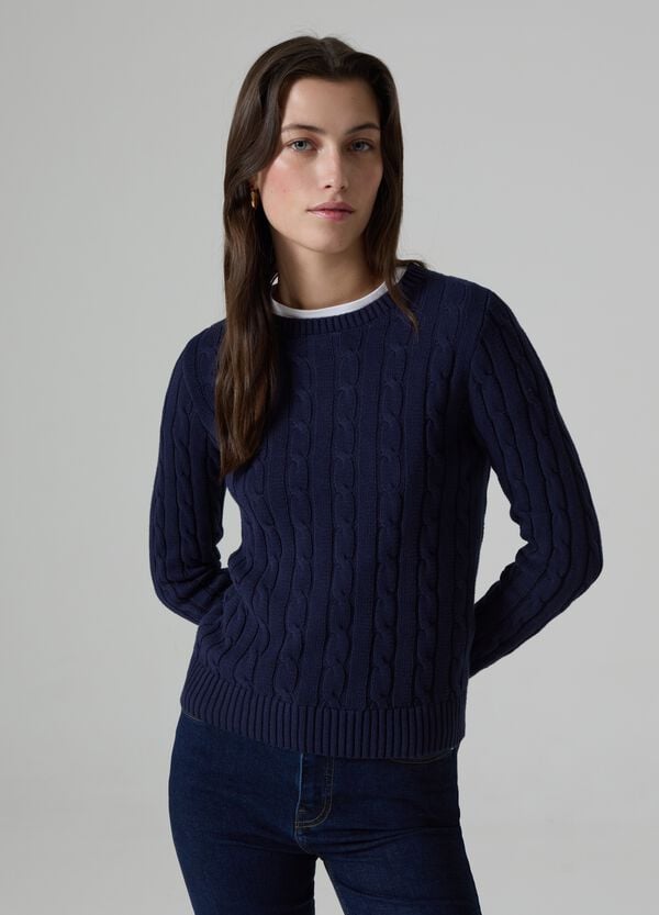 Ovs Pullover a coste con lavorazione a trecce