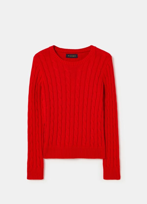 Ovs Pullover A Coste Con Lavorazione A Trecce