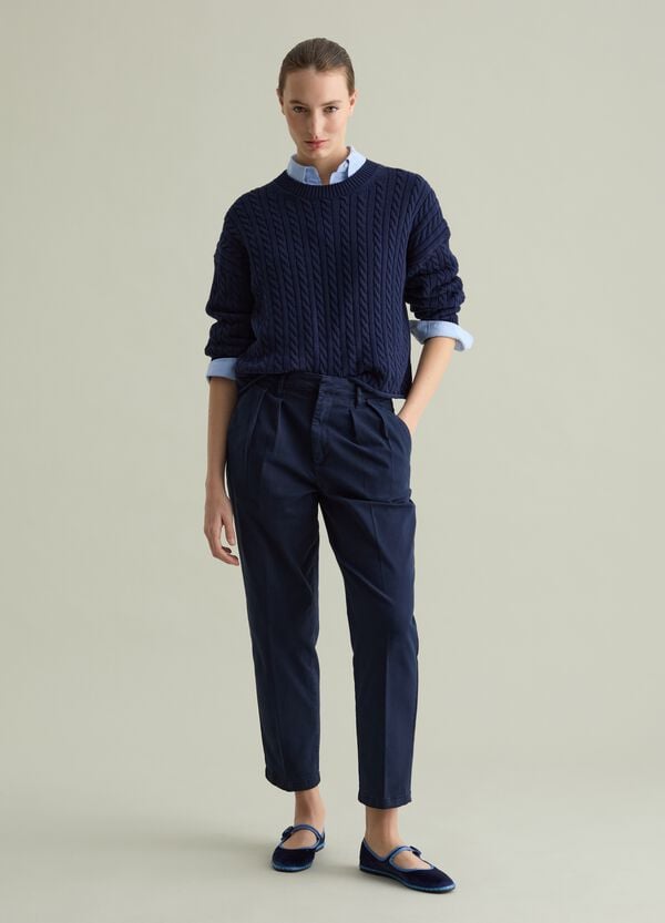 Ovs Pullover A Coste Con Lavorazione A Trecce