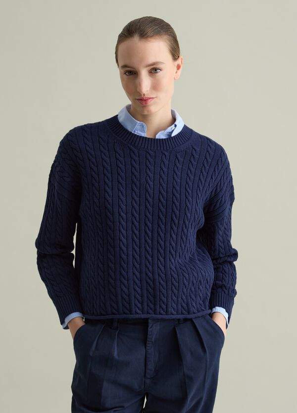 Ovs Pullover a coste con lavorazione a trecce