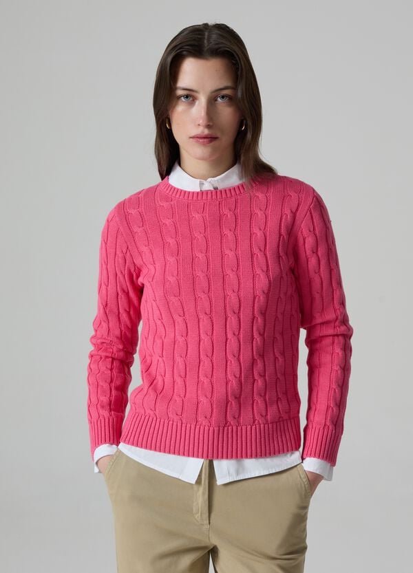 Ovs Pullover a coste con lavorazione a trecce