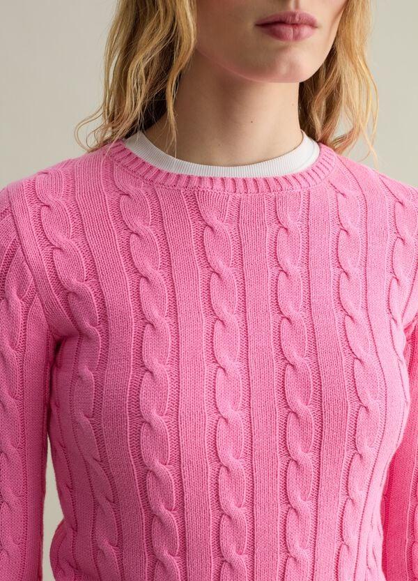 Ovs Pullover A Coste Con Lavorazione A Trecce