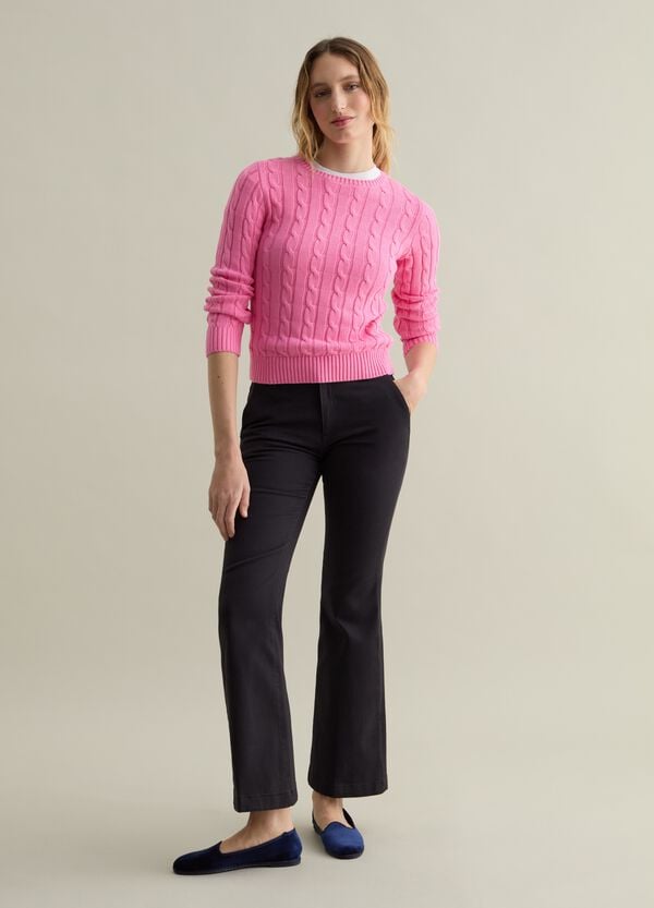 Ovs Pullover a coste con lavorazione a trecce