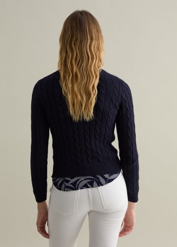 Ovs Pullover A Coste Con Lavorazione A Trecce