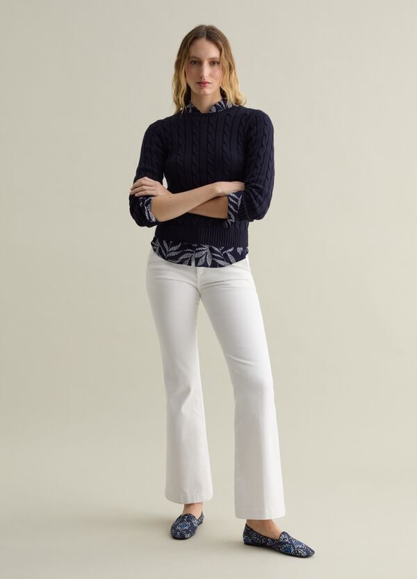 Ovs Pullover a coste con lavorazione a trecce