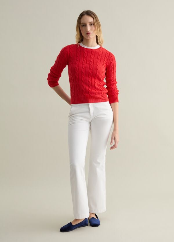 Ovs Pullover a coste con lavorazione a trecce