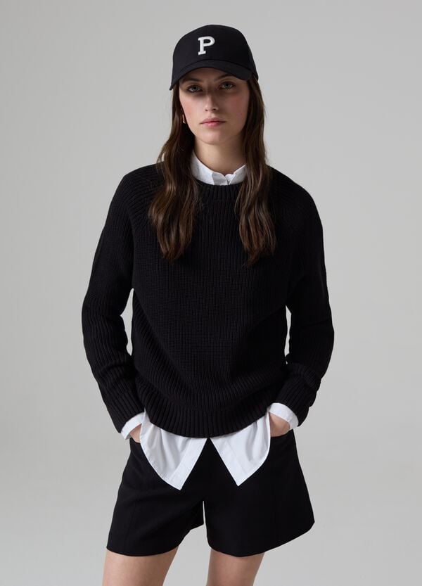 Ovs Pullover A Coste Inglesi Con Maniche Raglan