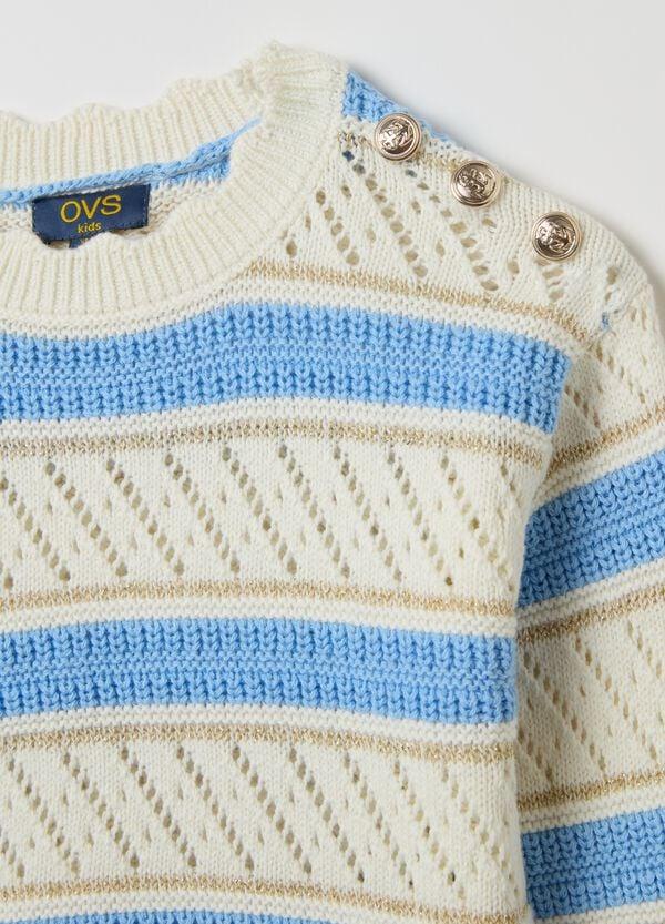 Ovs Pullover A Righe Con Lavorazione Traforata