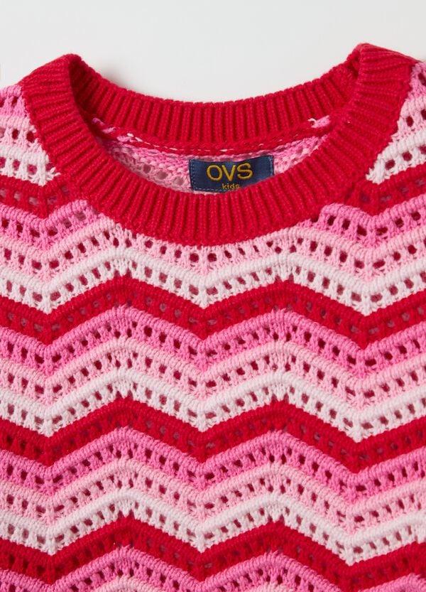 Ovs Pullover A Righe Con Lavorazione Traforata