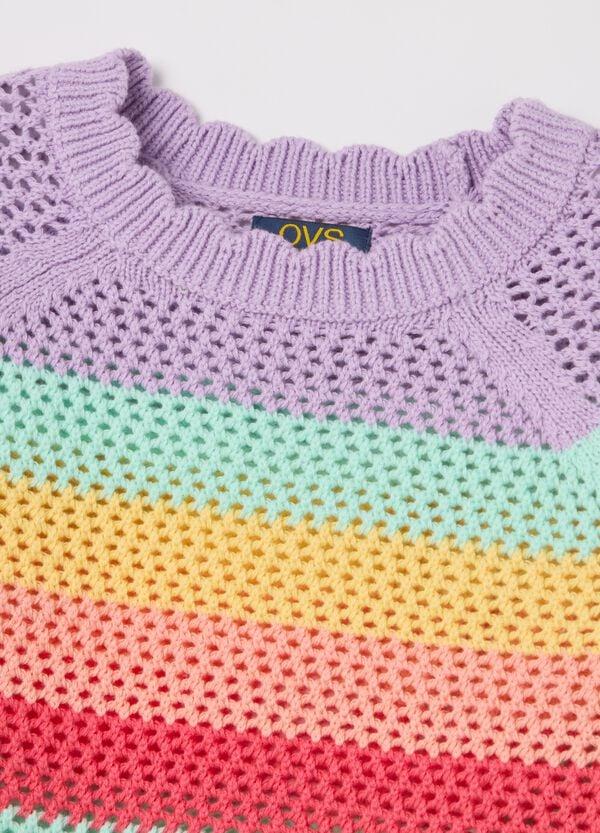 Ovs Pullover A Righe Con Lavorazione Traforata
