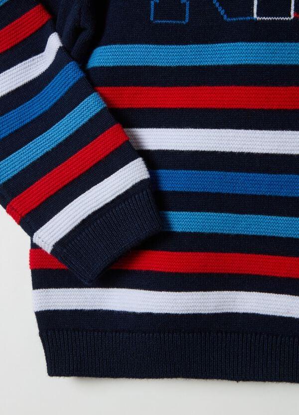 Ovs Pullover A Righe Con Lettering "NYC"