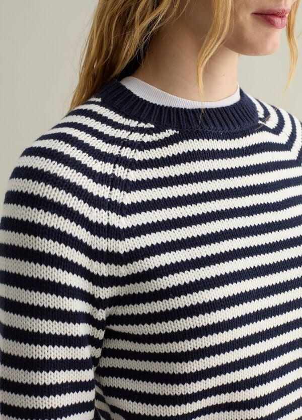 Ovs Pullover A Righe Con Maniche Raglan