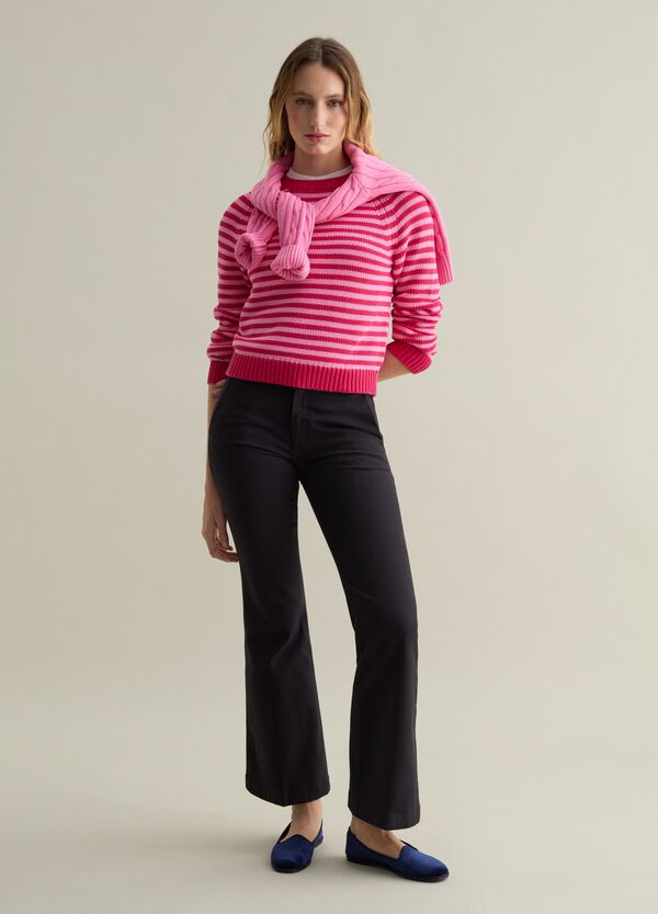 Ovs Pullover A Righe Con Maniche Raglan