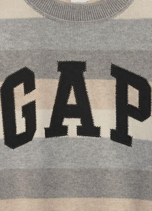 Ovs Pullover A Righe Con Patch Logo