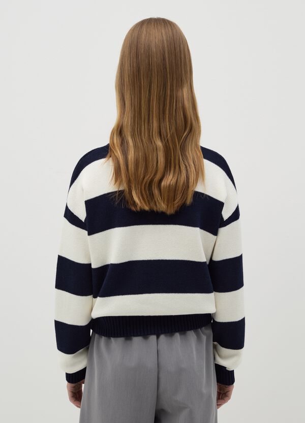 Ovs Pullover A Righe Con Ricamo