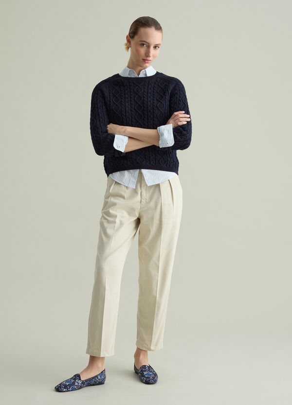 Ovs Pullover a trecce con motivo a rombi