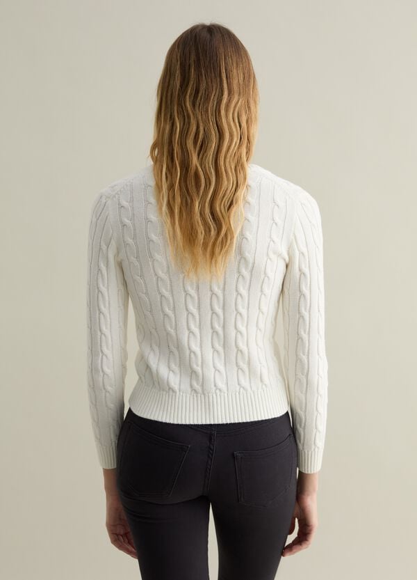 Ovs Pullover A Trecce Con Scollo A V