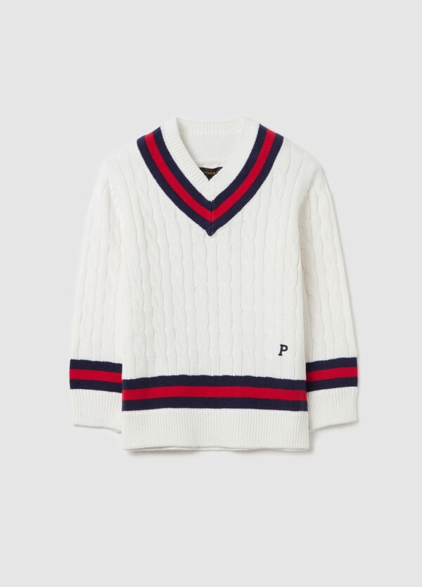 Ovs Pullover A Trecce Con Scollo A V