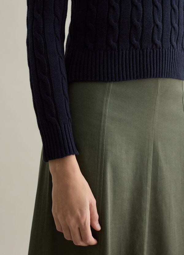 Ovs Pullover A Trecce Con Scollo A V