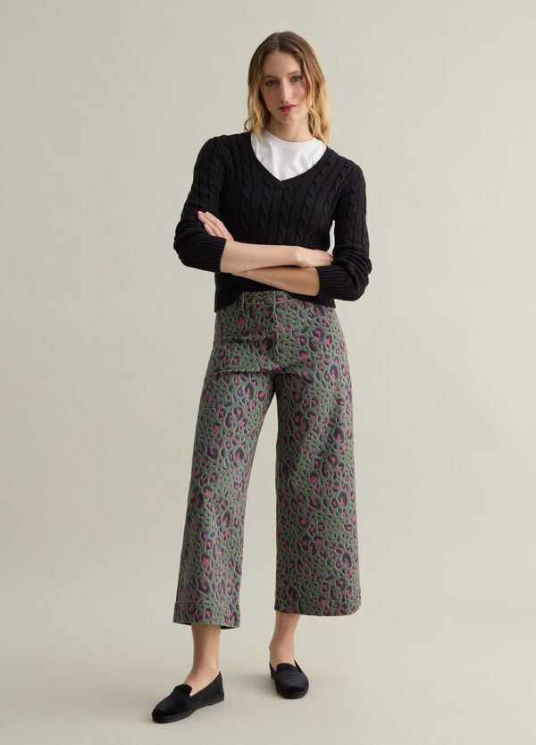 Ovs Pullover A Trecce Con Scollo A V