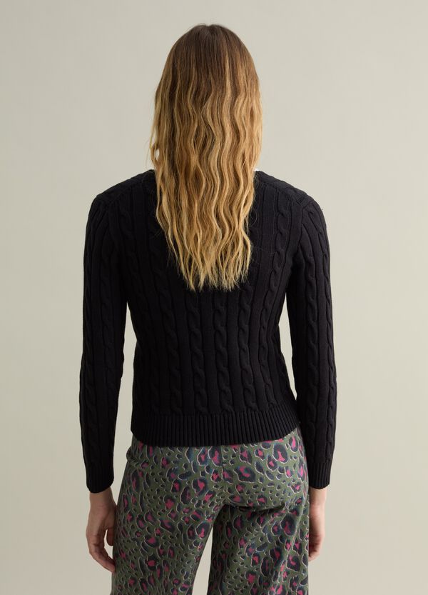 Ovs Pullover A Trecce Con Scollo A V