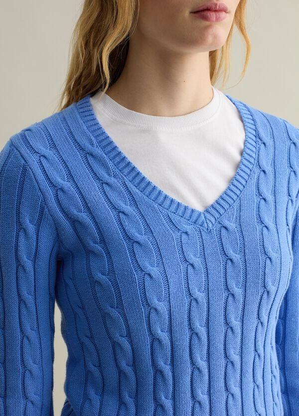 Ovs Pullover A Trecce Con Scollo A V