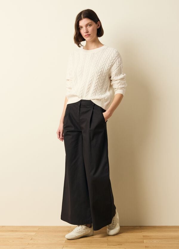 Ovs Pullover A Trecce Con Scollo Rotondo