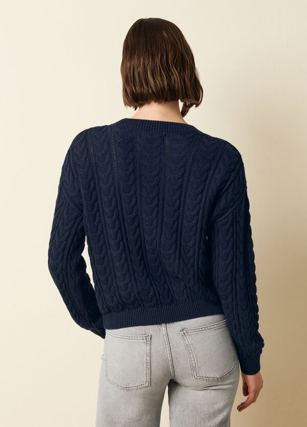 Ovs Pullover A Trecce Con Scollo Rotondo