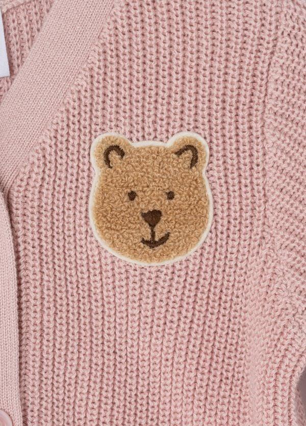 Ovs Pullover Con Scollo A V E Patch Orsetto Bouclé