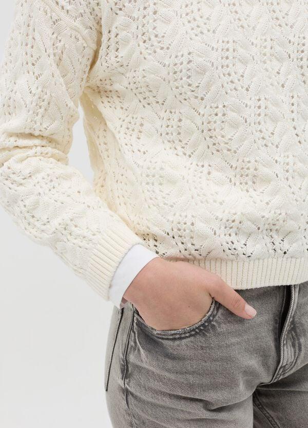 Ovs Pullover Crochet Girocollo