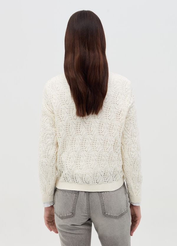 Ovs Pullover Crochet Girocollo