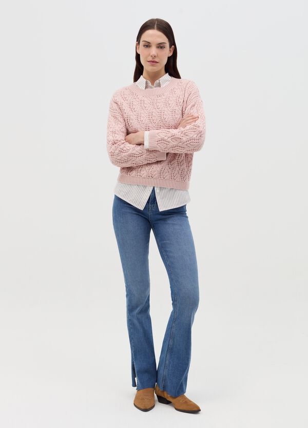 Ovs Pullover Crochet Girocollo