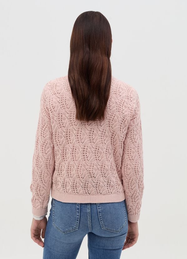 Ovs Pullover Crochet Girocollo