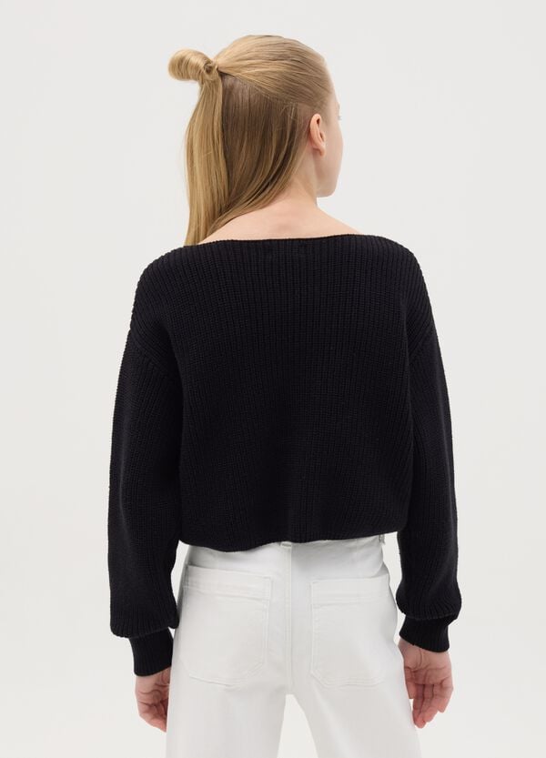 Ovs Pullover Crop In Maglia