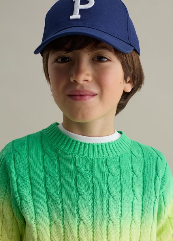 Ovs Pullover Dip Dye Con Lavorazione A Trecce